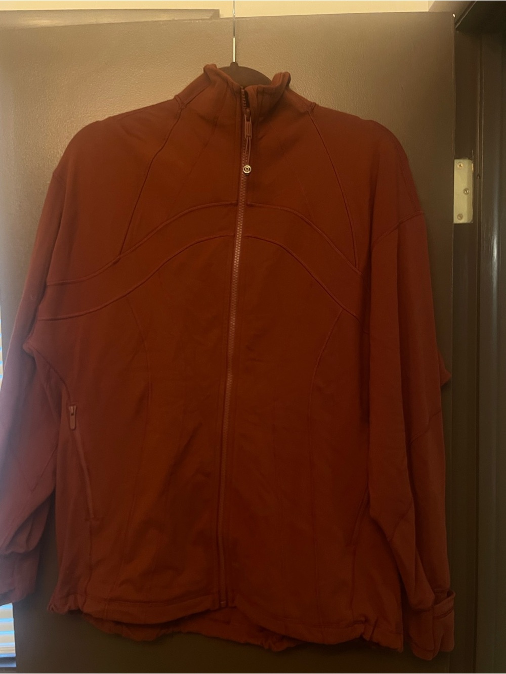 lululemon athletica Women's relaxed define jacket in redwood